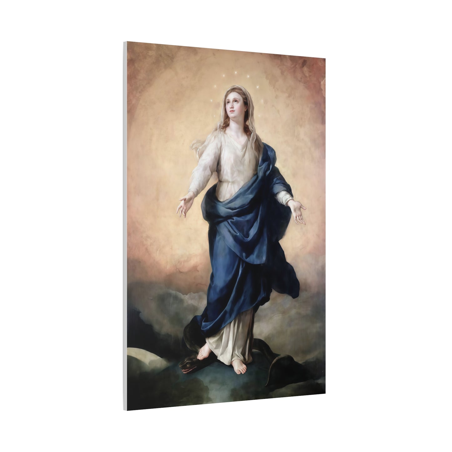Ready to Hang - Immaculate Conception Virgin Mary Catholic Canvas Wall Art, Christian Decor