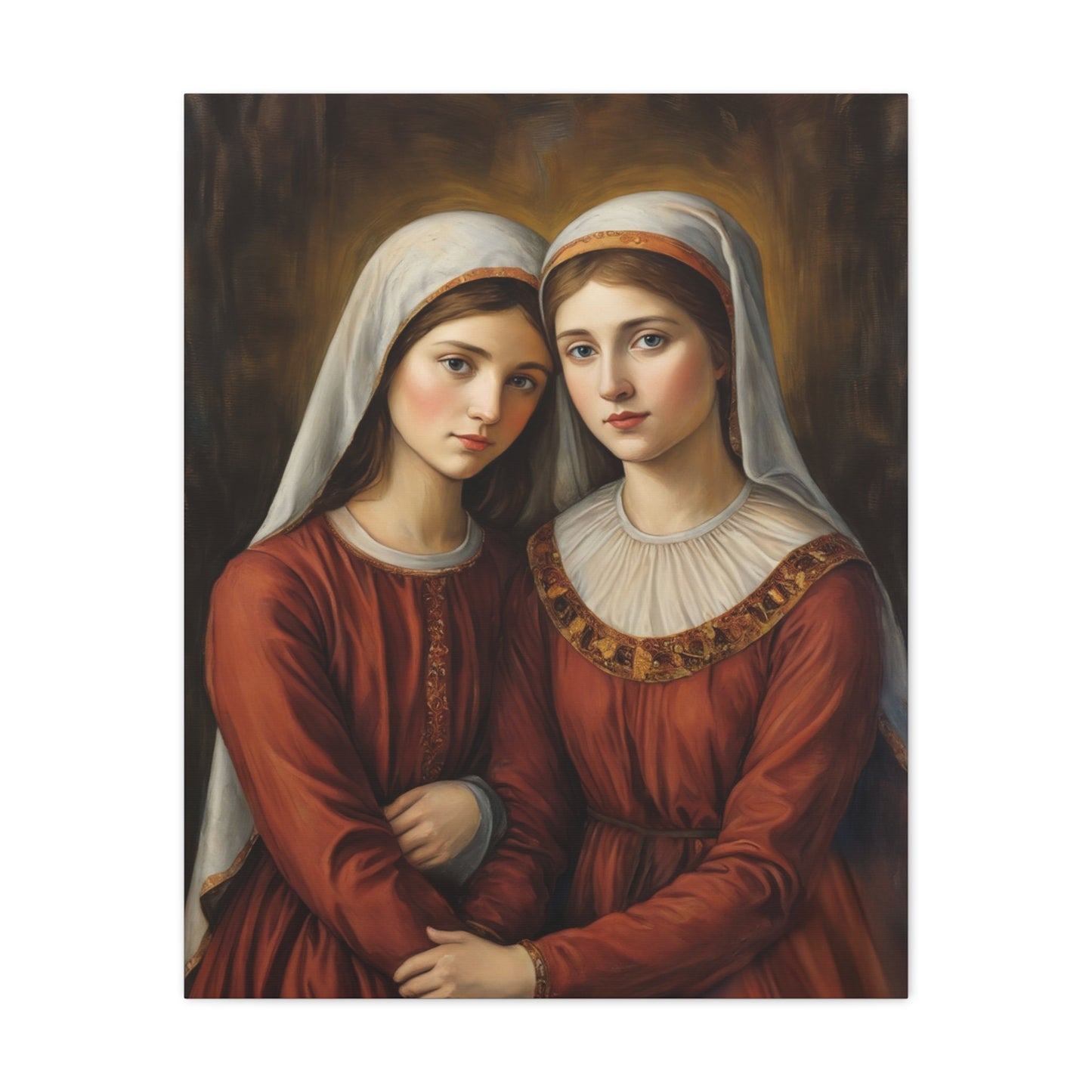 Ready to Hang - Sts. Perpetua and Felicity Catholic Canvas Wall Art, Christian Decor