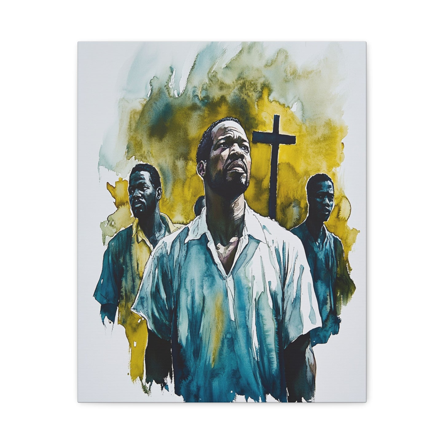 St. Charles Lwanga and Companions Catholic Canvas Wall Art, Christian Decor