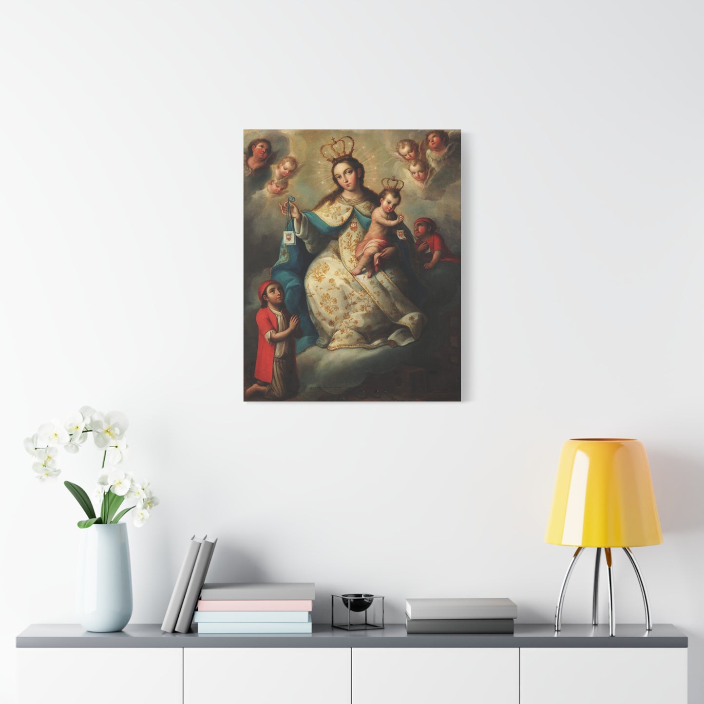 Virgin of Mercyu Catholic HQ Print on Canvas Ready To Hang - Virgin Mary Canvas
