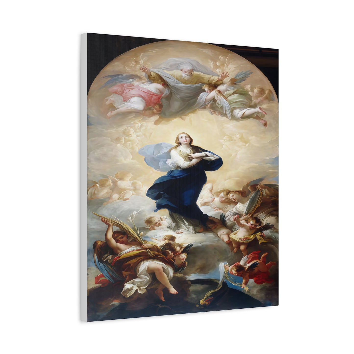 Ready To Hang - Mother Mary Immaculate Conception Catholic Canvas Wall Art
