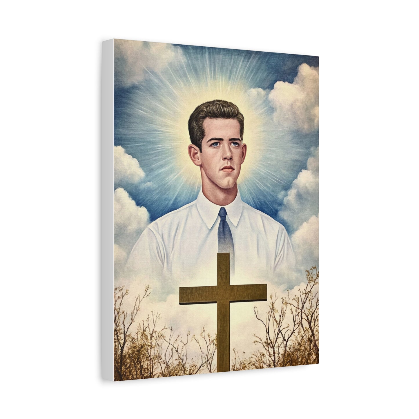 Bl. Alberto Marvelli Canvas Print, Catholic Decor Wall, Gift Religious Christian