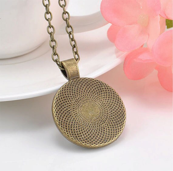 St John the Baptist Catholic Necklace Medal Religious Pendant Art Jewelry Bronze