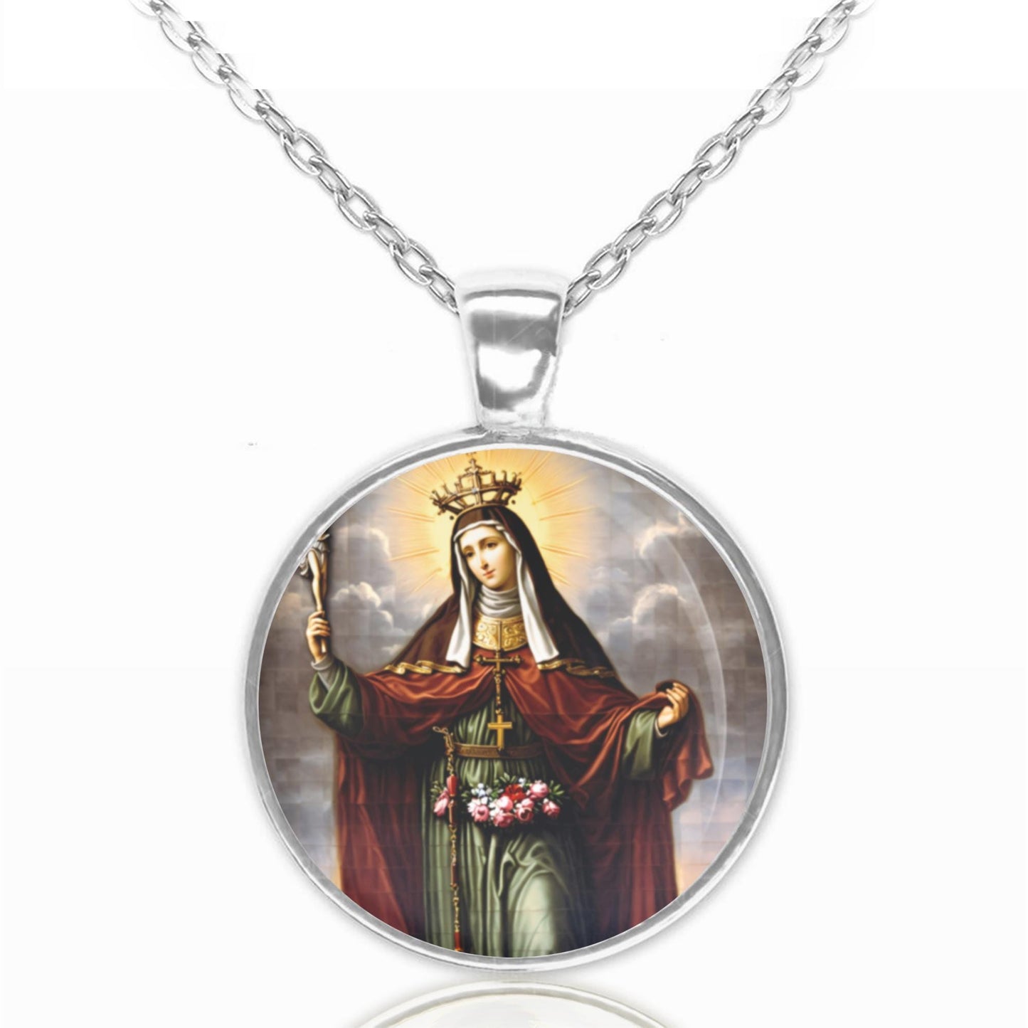 St. Elizabeth of Hungary Necklace Pendant Medal