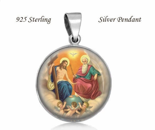 Holy Trinity Christian 925 Sterling Silver Pendant