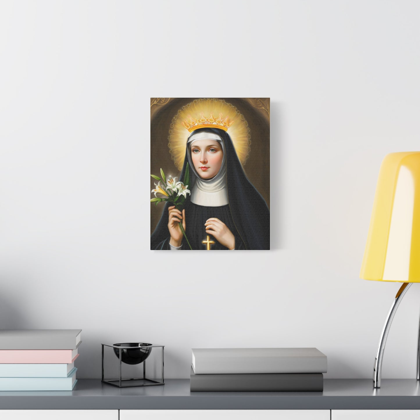 Ready to Hang - St. Patricia Catholic Canvas Wall Art, Christian Decor