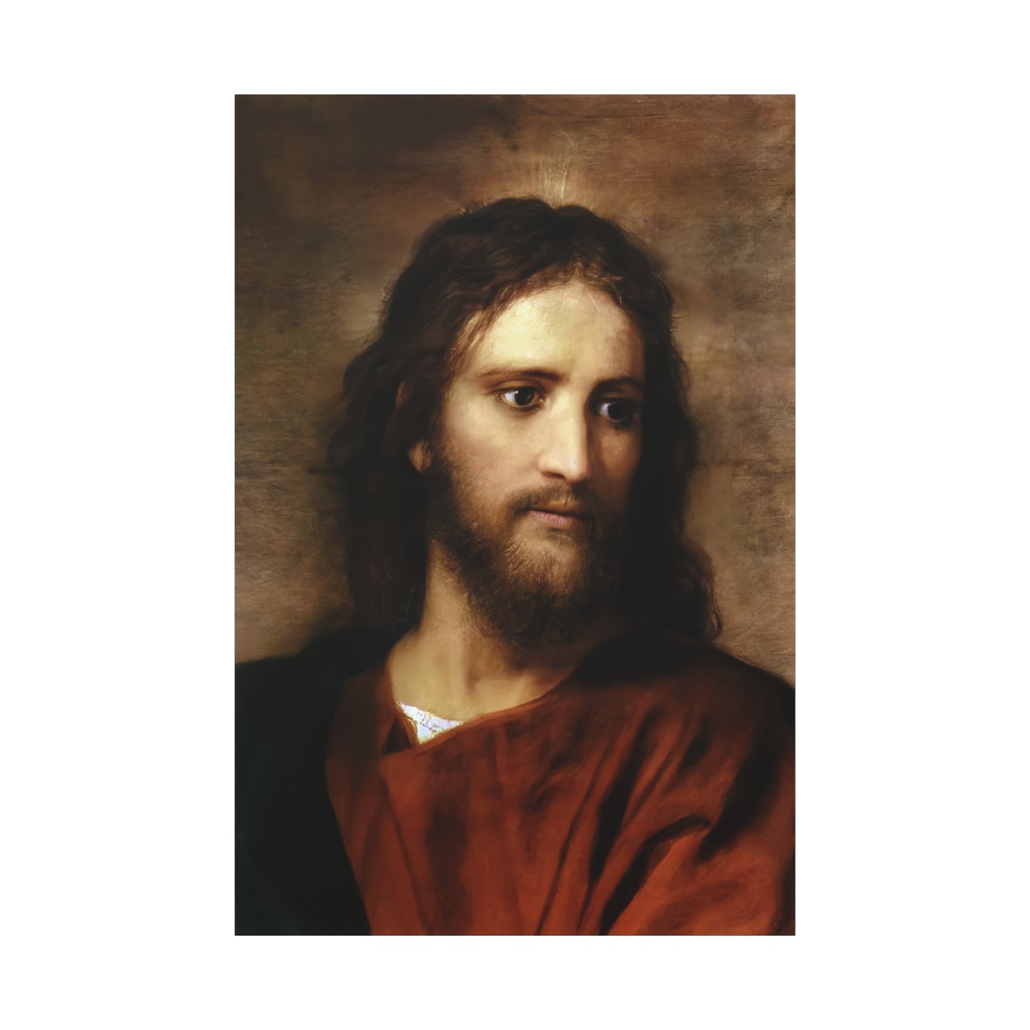 Ready to Hang - Christ at Thirty Three - Hofmann - Catholic Canvas Wall Art, Christian Decor