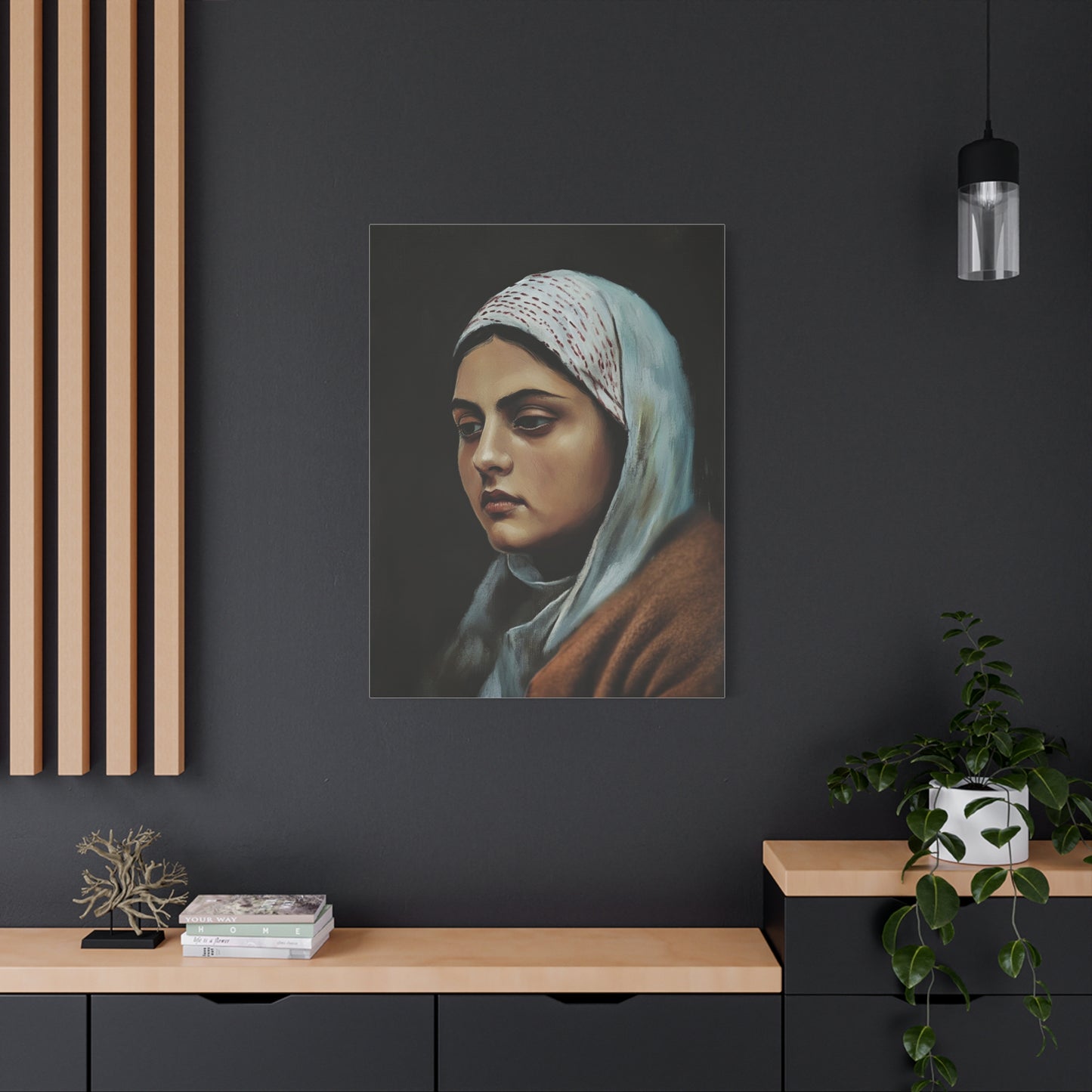 St Bernadette Soubirous of Lourdes Canvas Print, Catholic Decor Wall, Gift Religious Christian