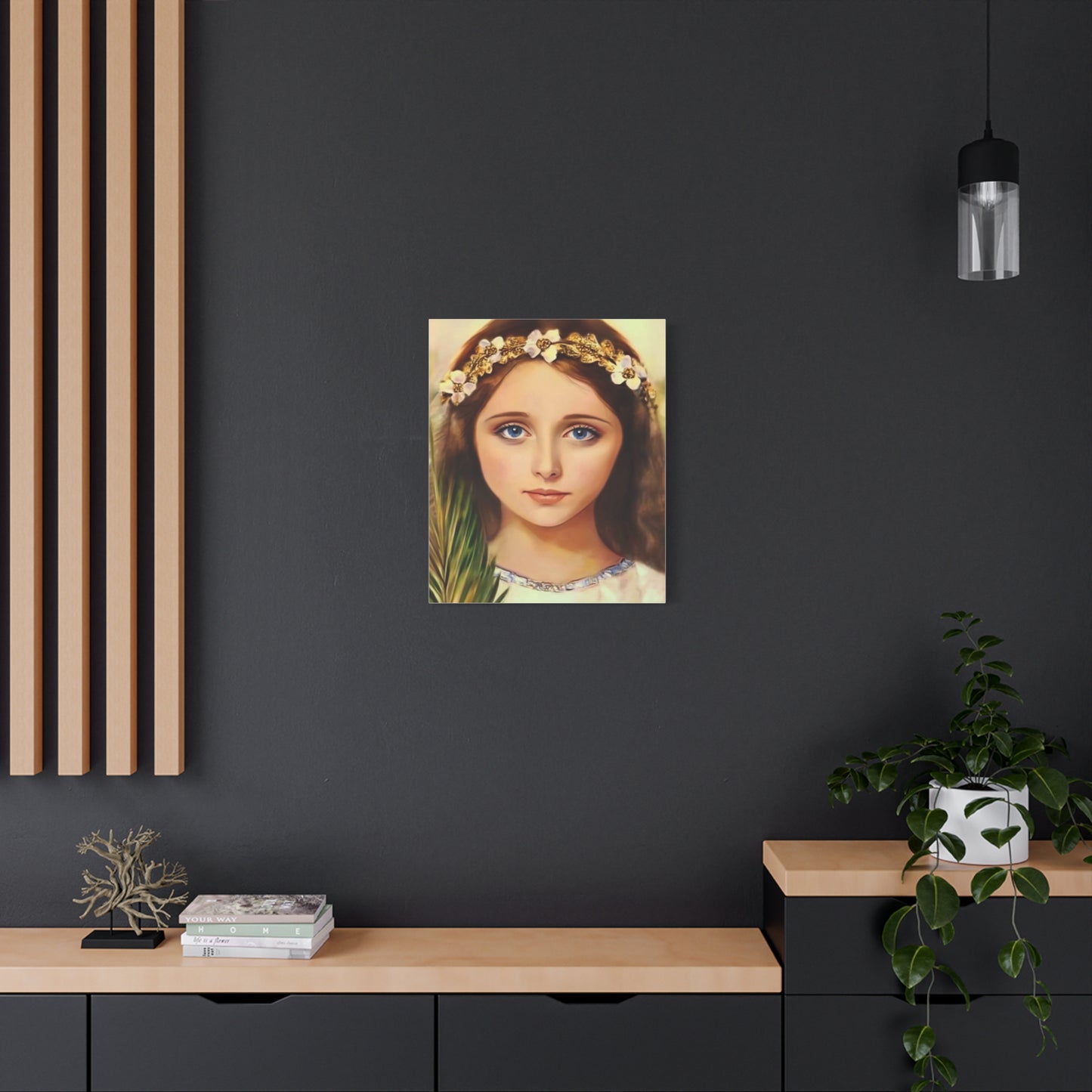 Ready To Hang - St. Philomena Catholic Canvas Wall Art, Christian Decor