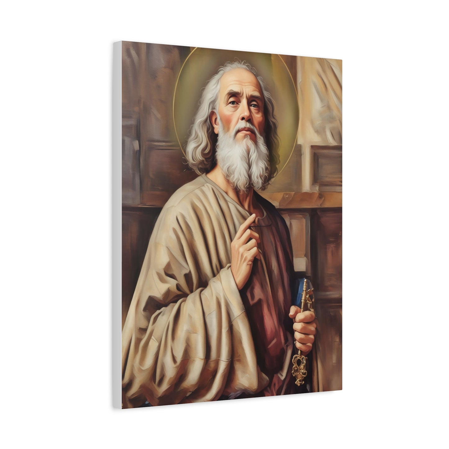 Ready to Hang - St. Peter the Apostle Catholic Canvas Wall Art, Christian Decor
