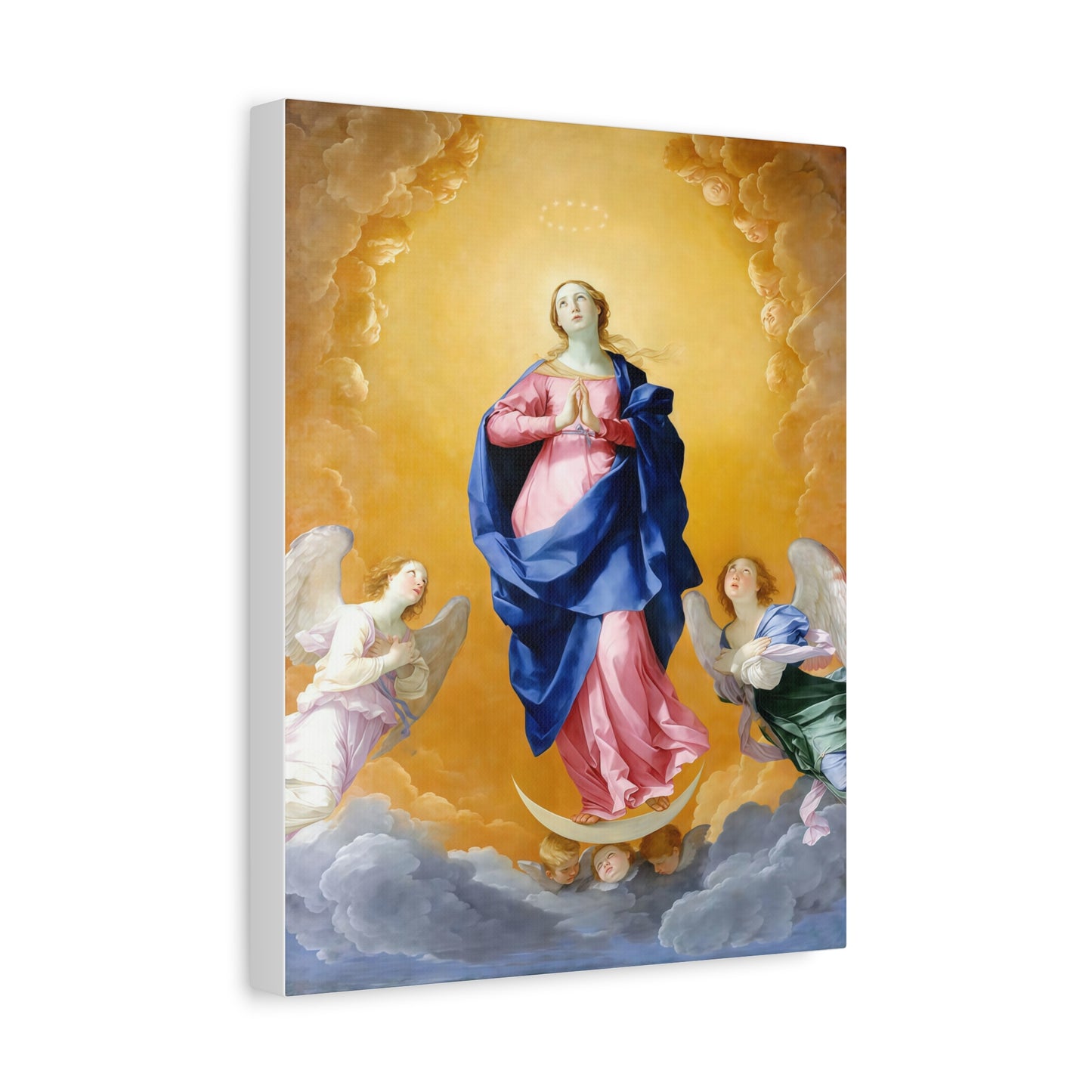 Ready To Hang - Mother Mary Immaculate Conception Our Lady Catholic Canvas Wall Art, Christian Decor