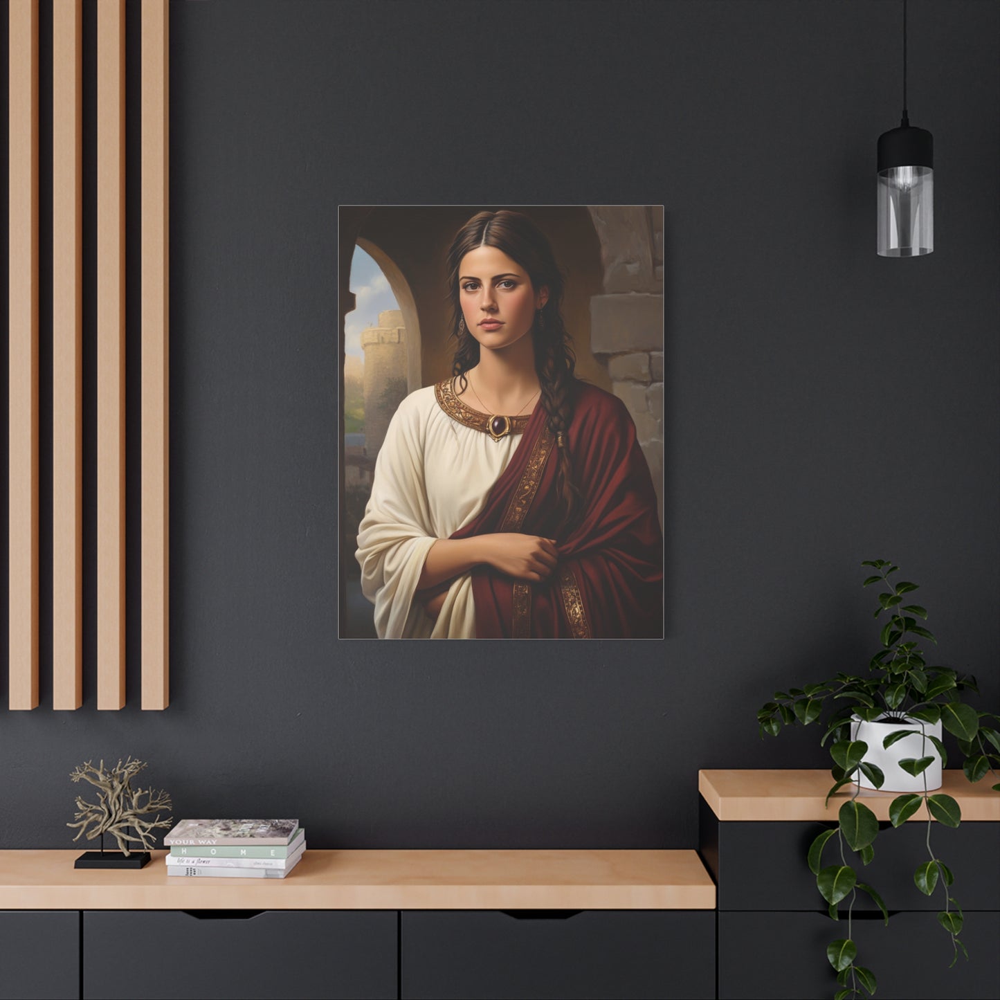 Ready To Hang - St. Quiteria Catholic Canvas Wall Art, Christian Decor