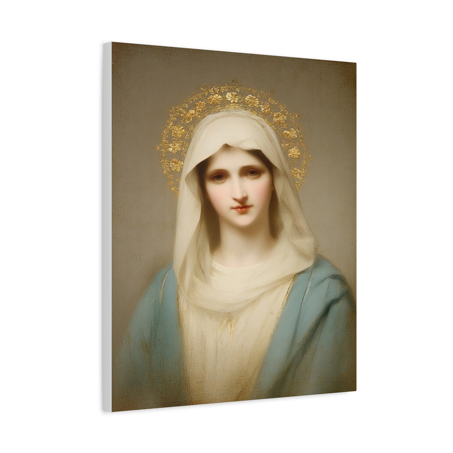 Holy Mother Mary Catholic Canvas Wall Art, Christian Decor