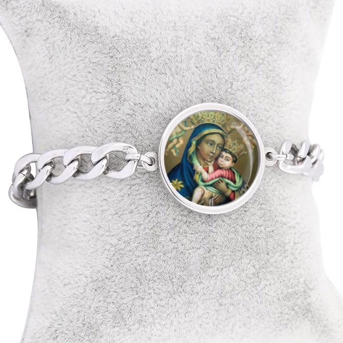 Our Lady Mount Carmel Curb Bracelet