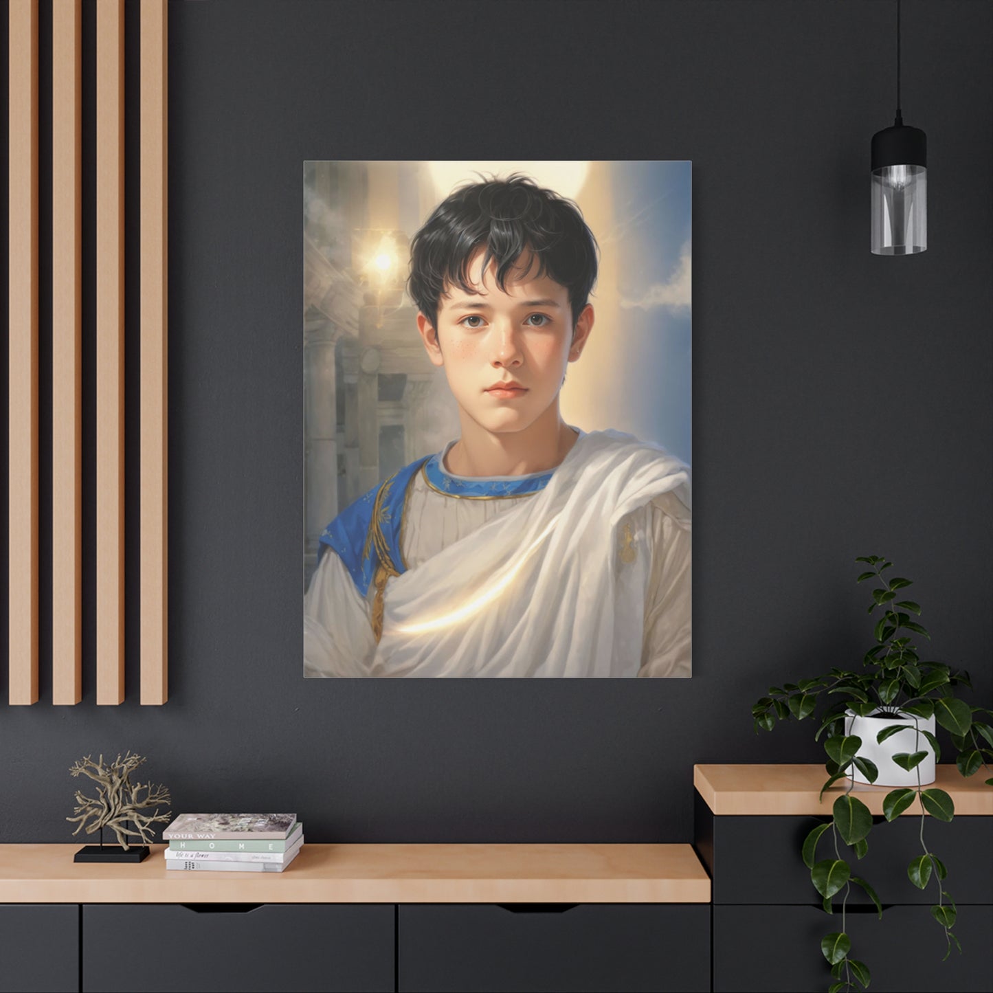 Ready to Hang - St. Pancras of Rome saint Catholic Canvas Wall Art, Christian Decor