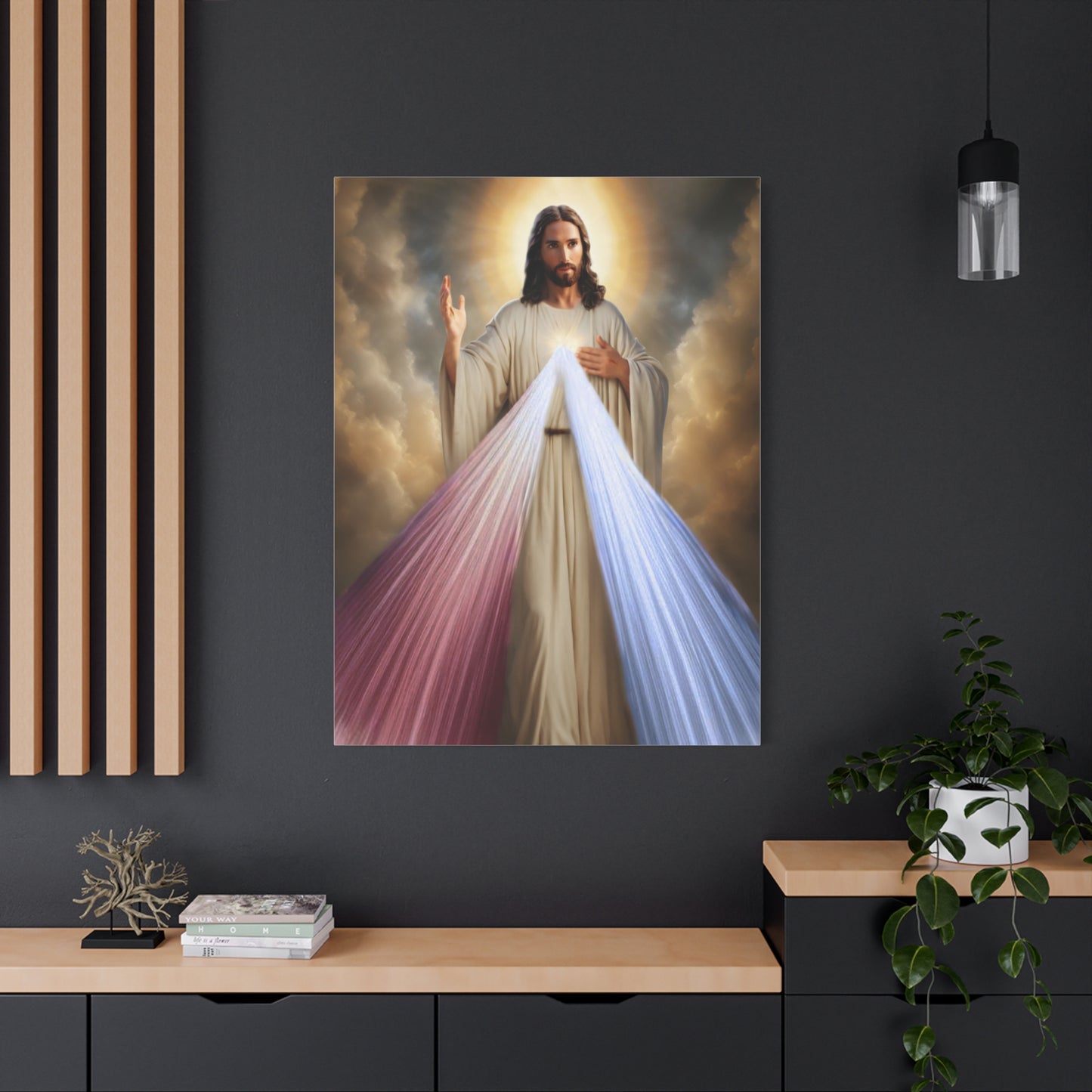 Jesus Divine Mercy Catholic Canvas Wall Art, Christian Decor