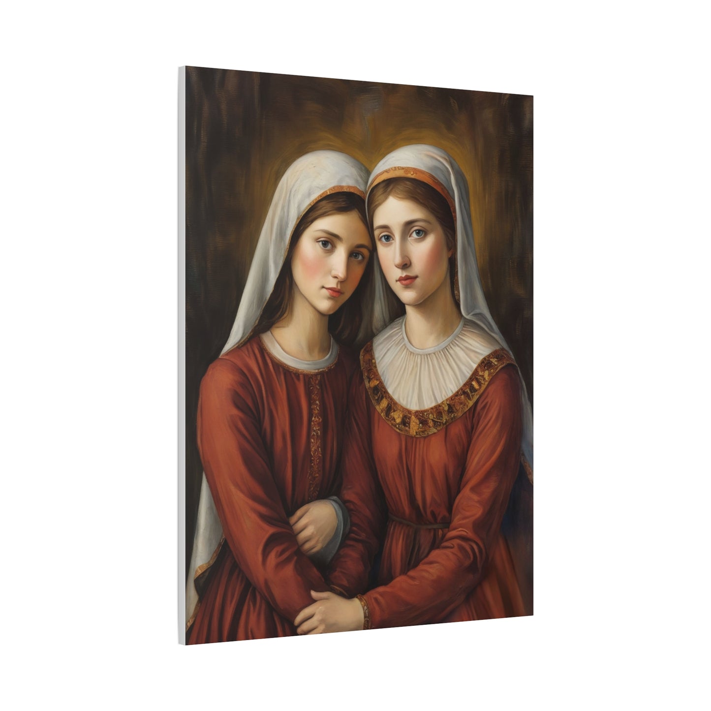 Ready to Hang - Sts. Perpetua and Felicity Catholic Canvas Wall Art, Christian Decor