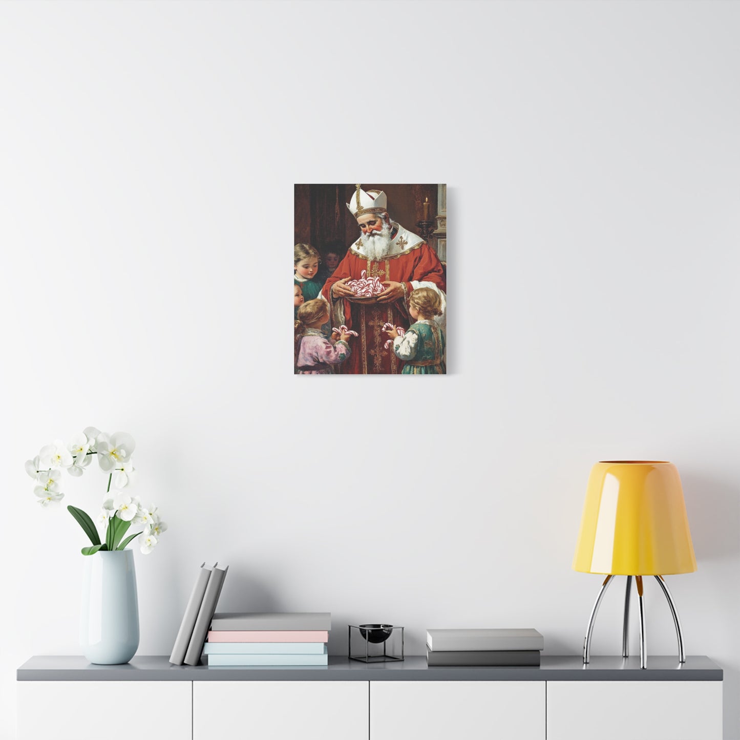 St. Nicholas of Bari - St. Nicholas of Myra Canvas Wall Art, Christian Decor