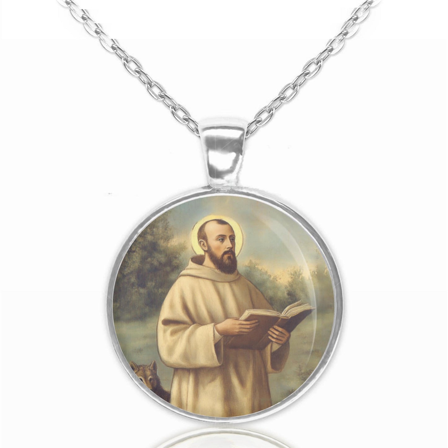 St. William of Vercelli Necklace Christian Religious Medal Pendant
