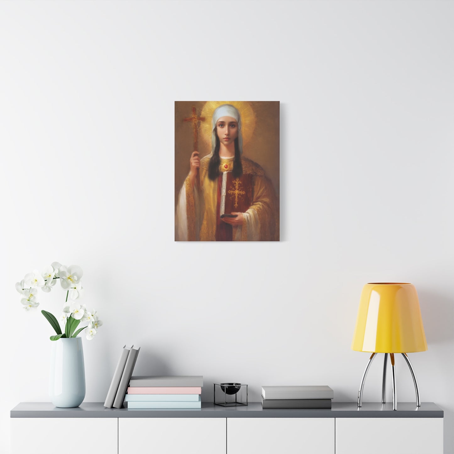 Ready to Hang - St. Nina of Georgia Religious Canvas Wall Art, Christian Decor