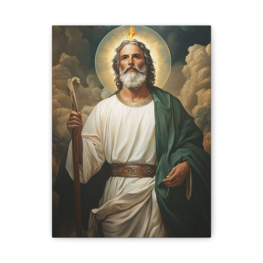 St. Jude Thaddeus Catholic Canvas Wall Art, Christian Decor