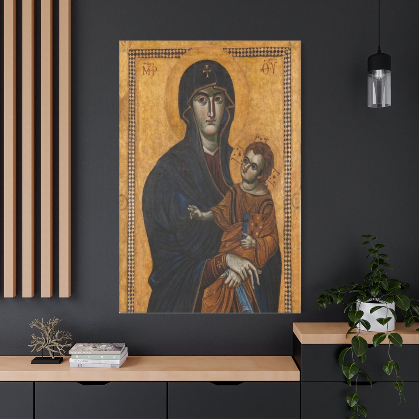 Salus Populi Romani Catholic HQ Print on Canvas Ready To Hang - Virgin Mary Canvas