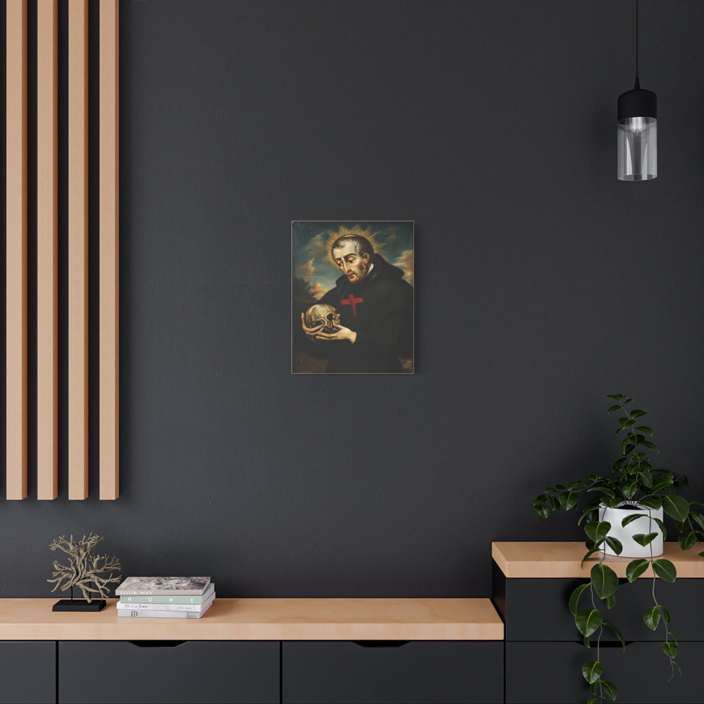 St. Camillus de Lellis Catholic Canvas Wall Art, Christian Decor