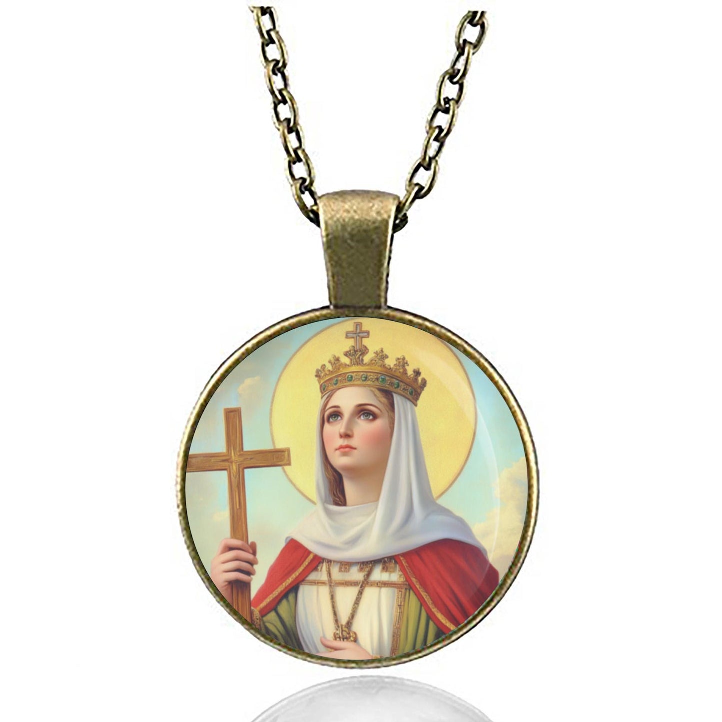 St Helena Necklace Catholic Medal Pendant