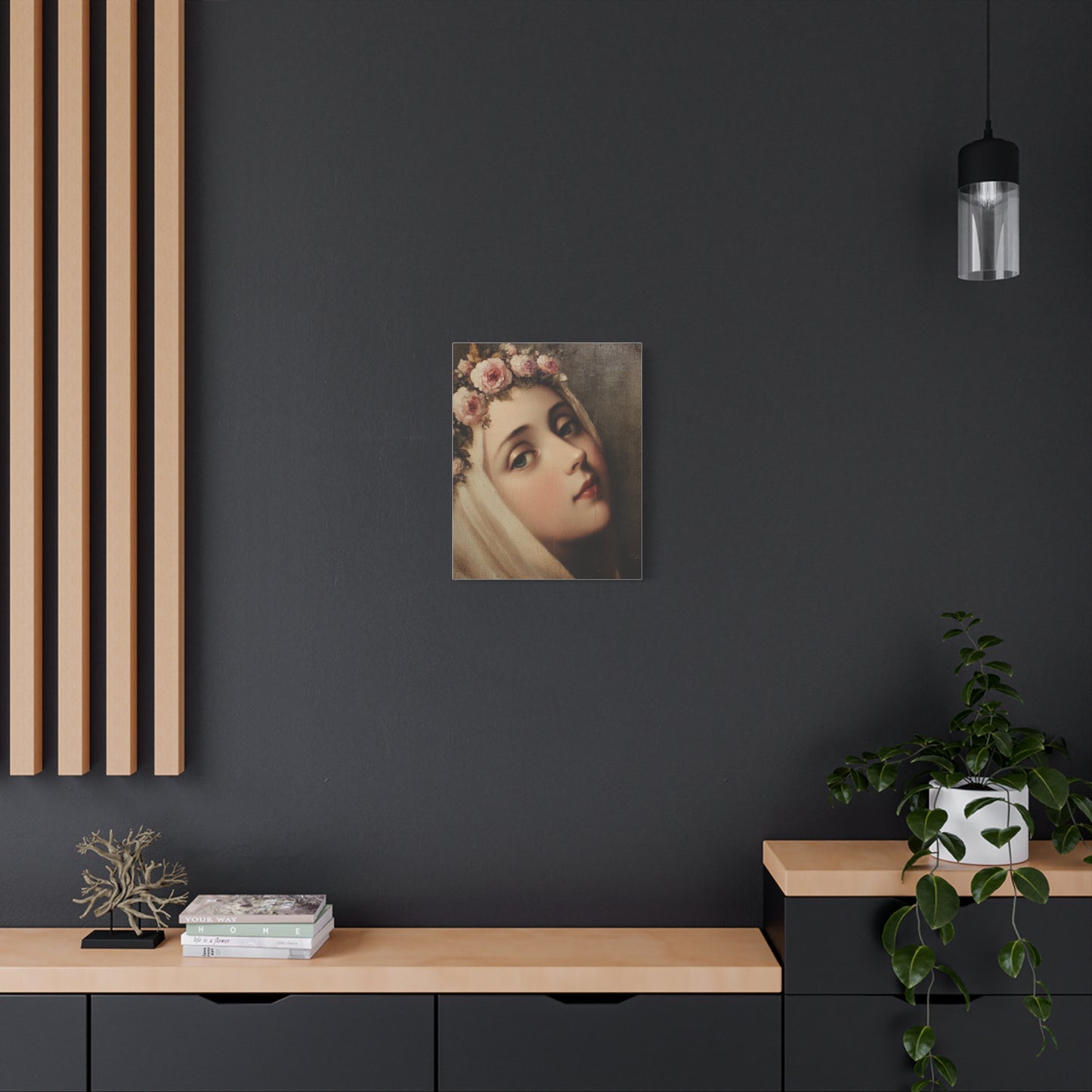 Ready To Hang - St. Rose of Lima Close Up Image Catholic Canvas Wall Art, Christian Decor