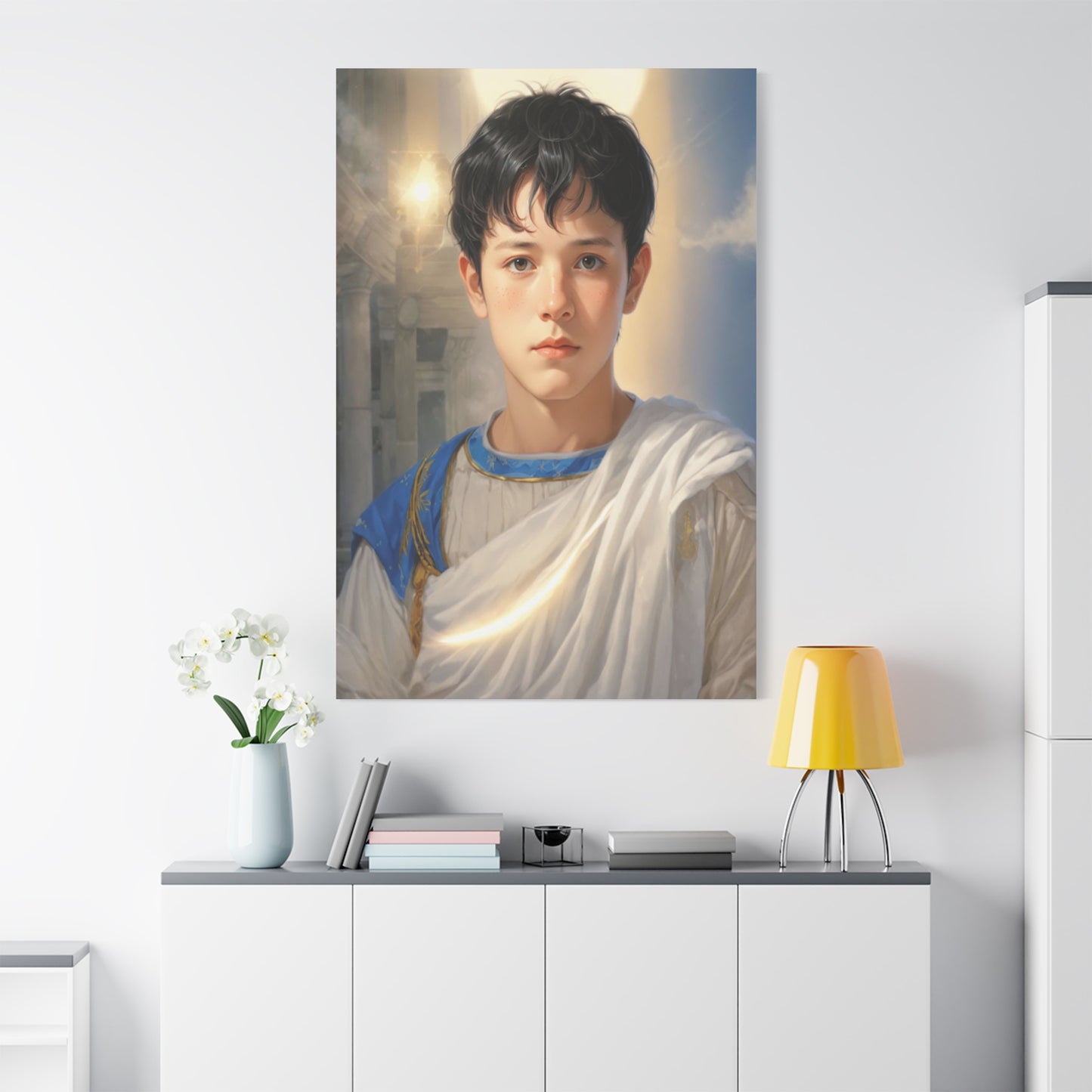 Ready to Hang - St. Pancras of Rome saint Catholic Canvas Wall Art, Christian Decor