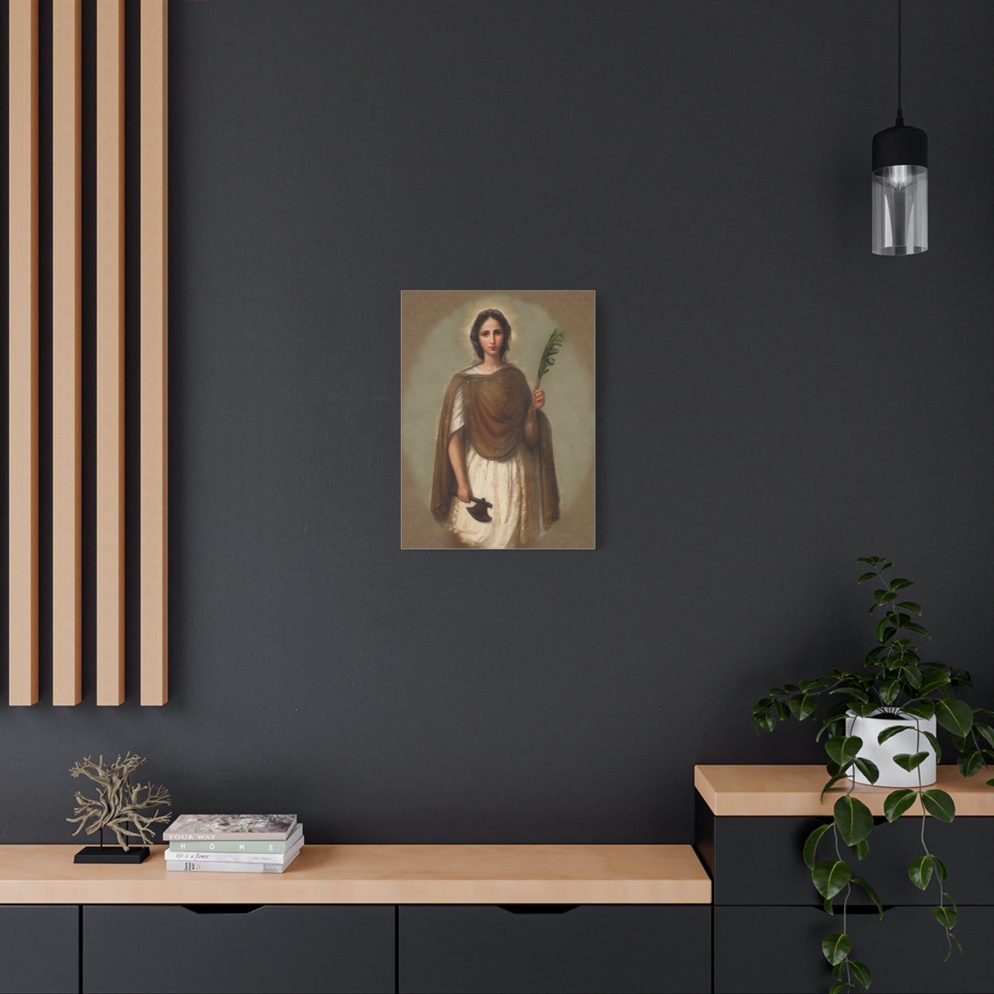 St. Engracia Catholic Canvas Wall Art, Christian Decor