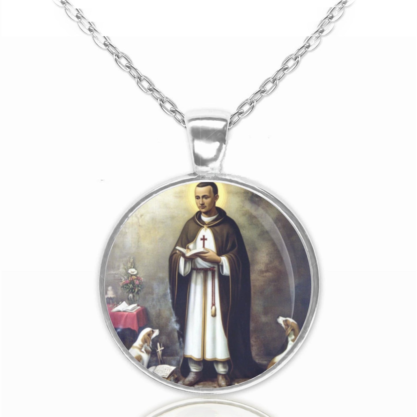 St. Martin de Porres Religious Christian Necklace Catholic Medal