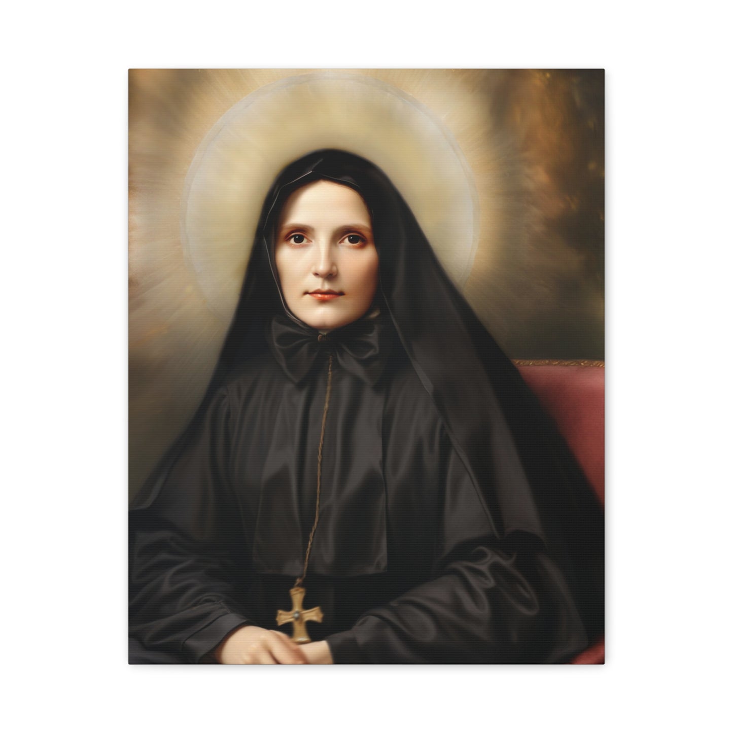 St. Frances Xavier Cabrini Catholic Canvas Wall Art, Christian Decor