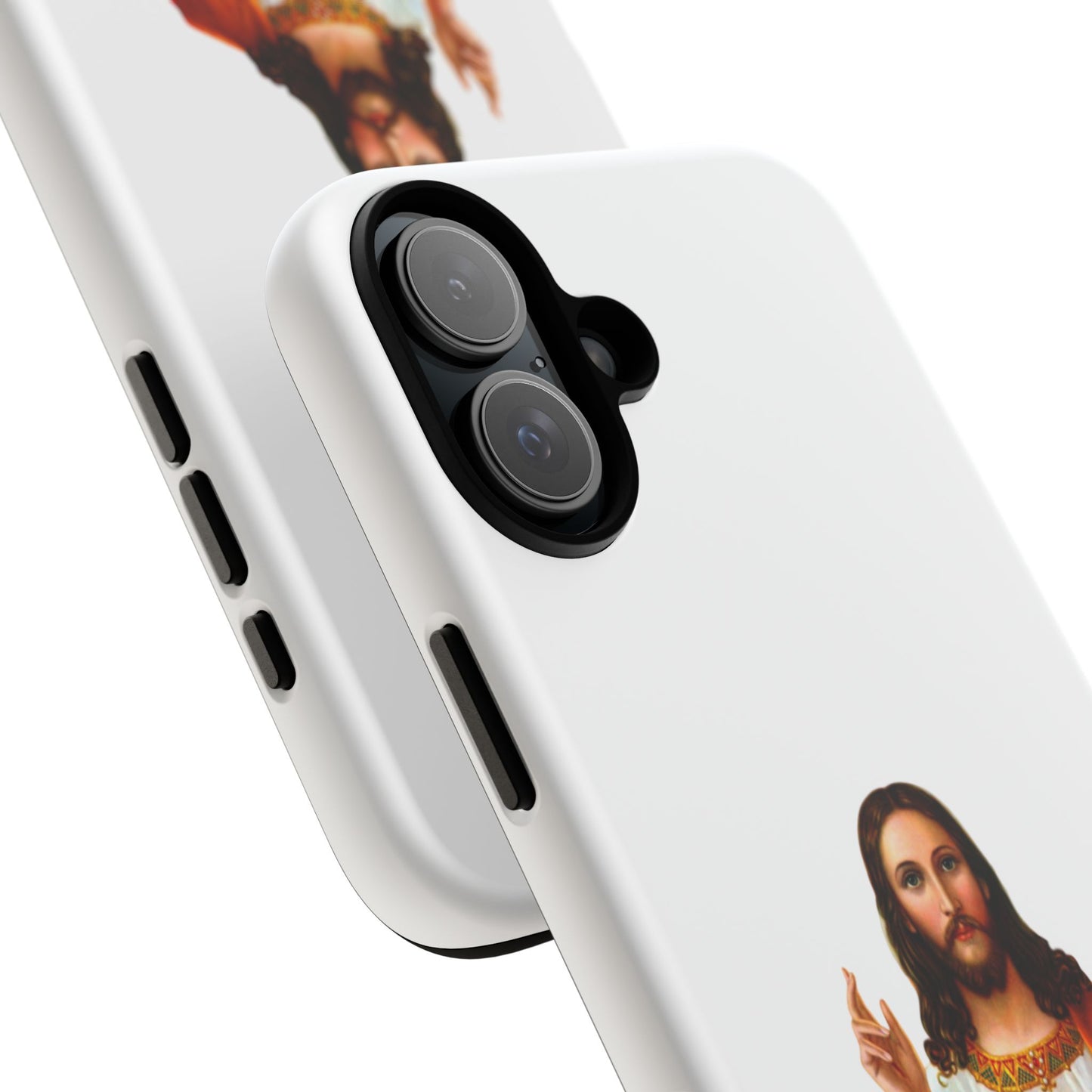 Artistic Phone Case Featuring Jesus, Tough Phone Case, Christian Gift, Religious Phone Cover, Inspirational Phone Accessory, Unique Jesus