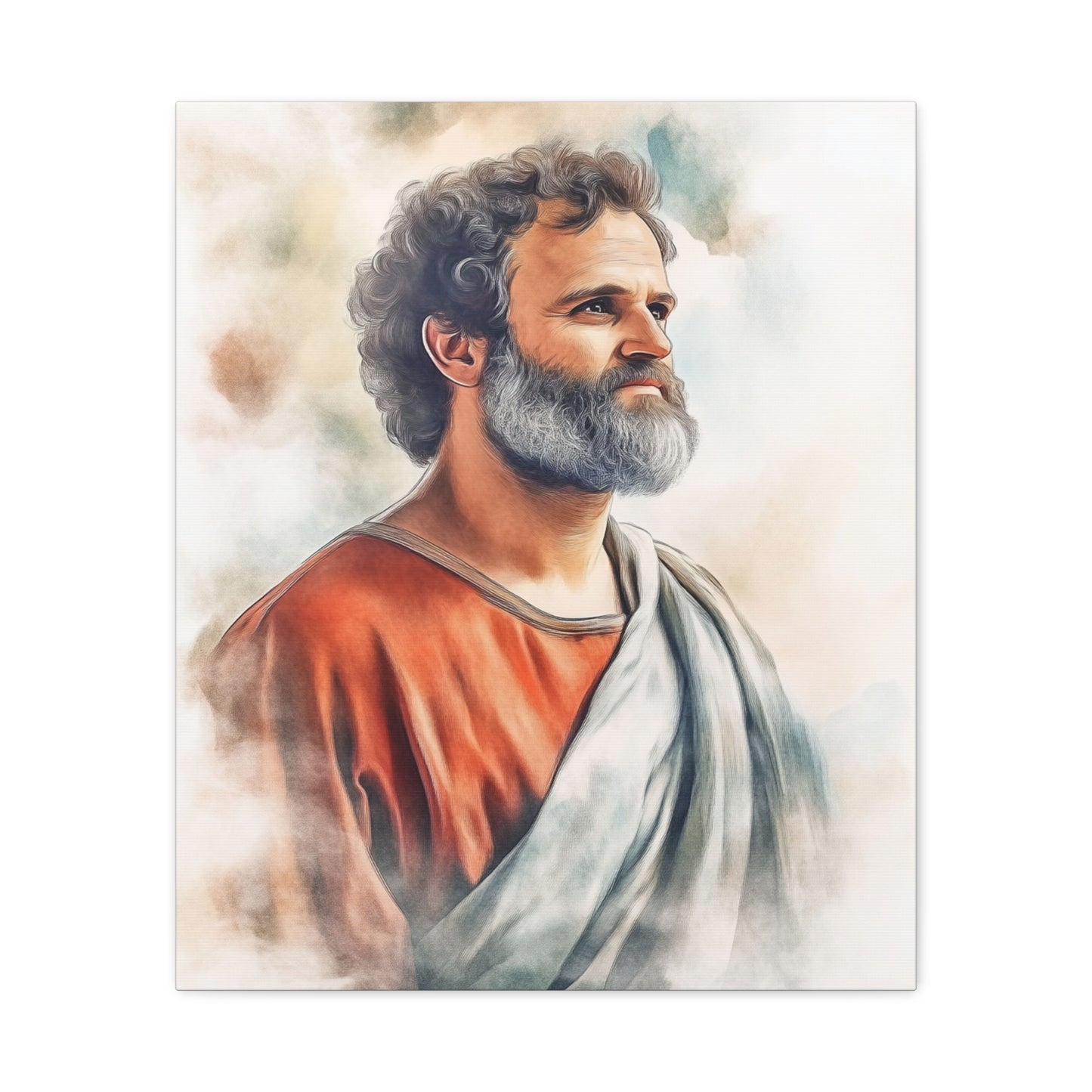 Ready to Hang - St. Paul the Apostle watercolor Catholic Canvas Wall Art, Christian Decor