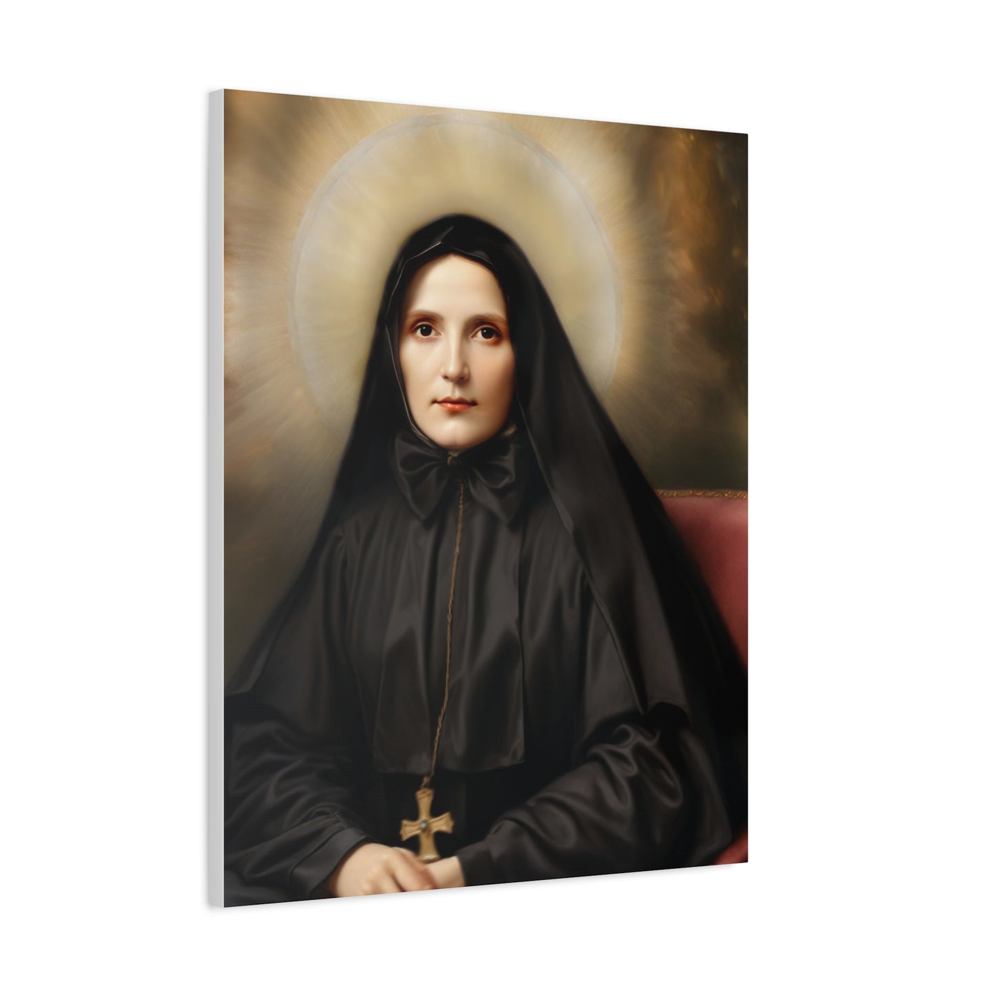 St. Frances Xavier Cabrini Catholic Canvas Wall Art, Christian Decor