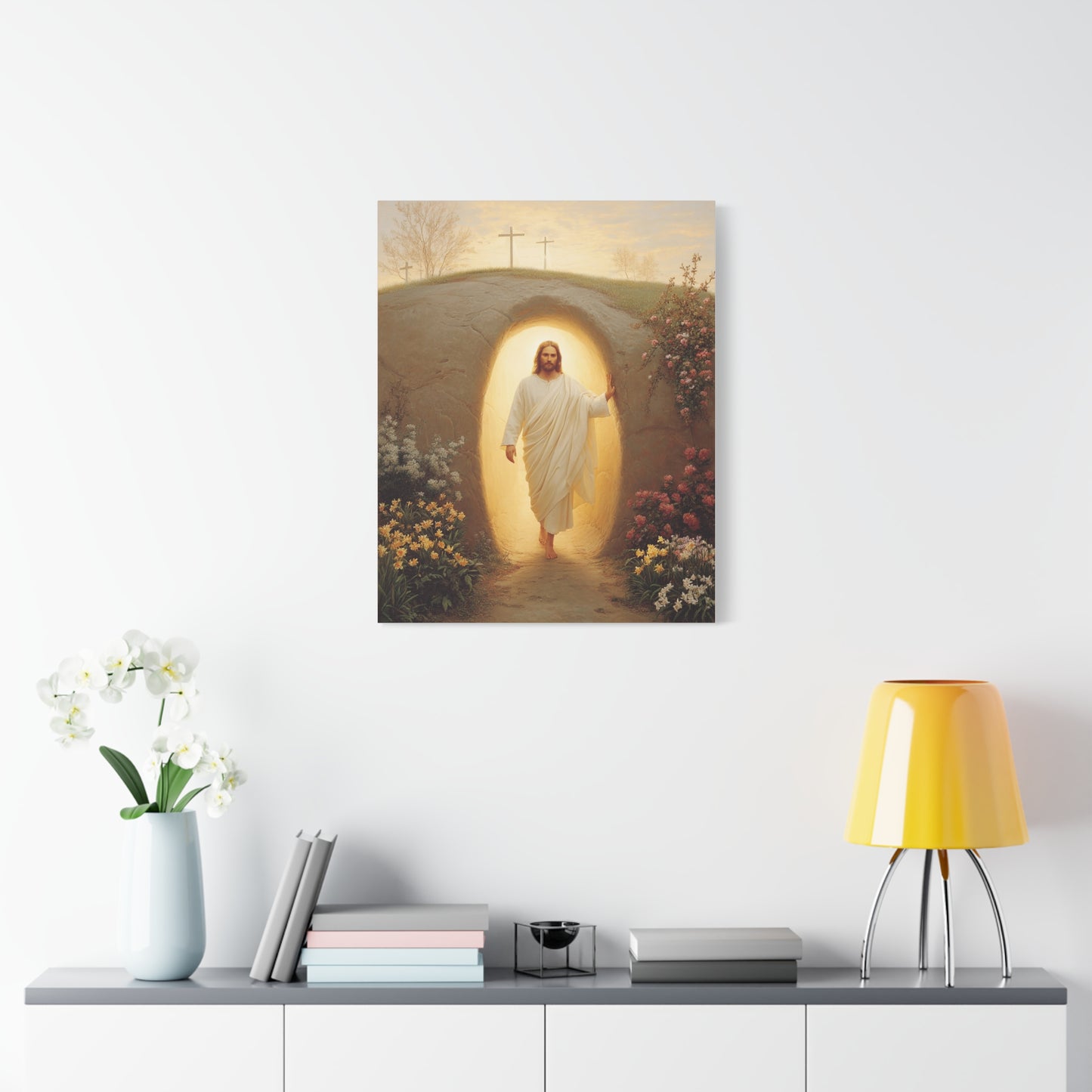 Ready To Hang - Resurrection of Jesus Catholic Canvas Wall Art, Christian Decor