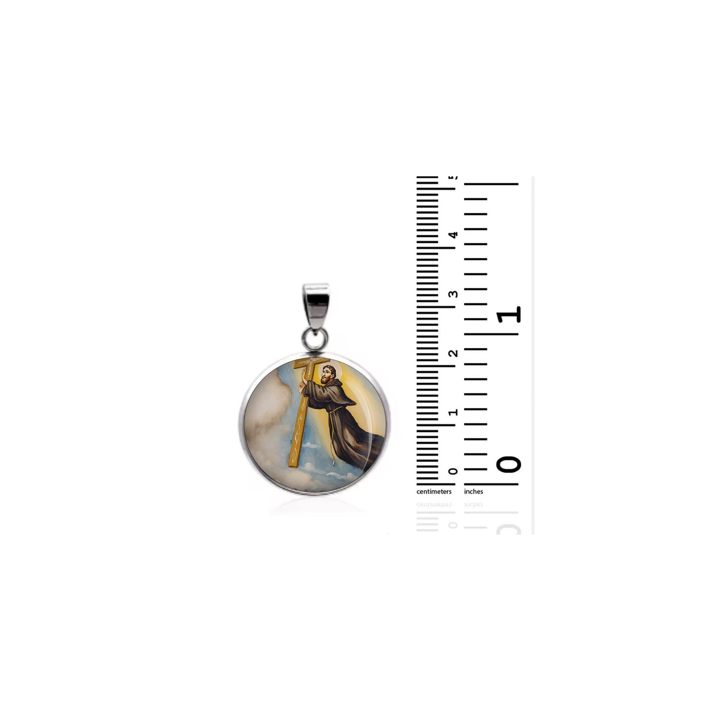 Saint Joseph Of Cupertino Religious Christian sterling silver 925 Christian Medal Patron