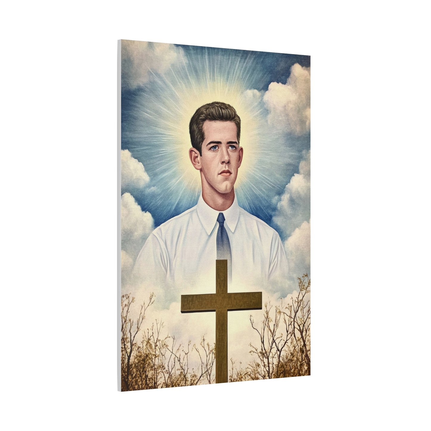 Bl. Alberto Marvelli Canvas Print, Catholic Decor Wall, Gift Religious Christian