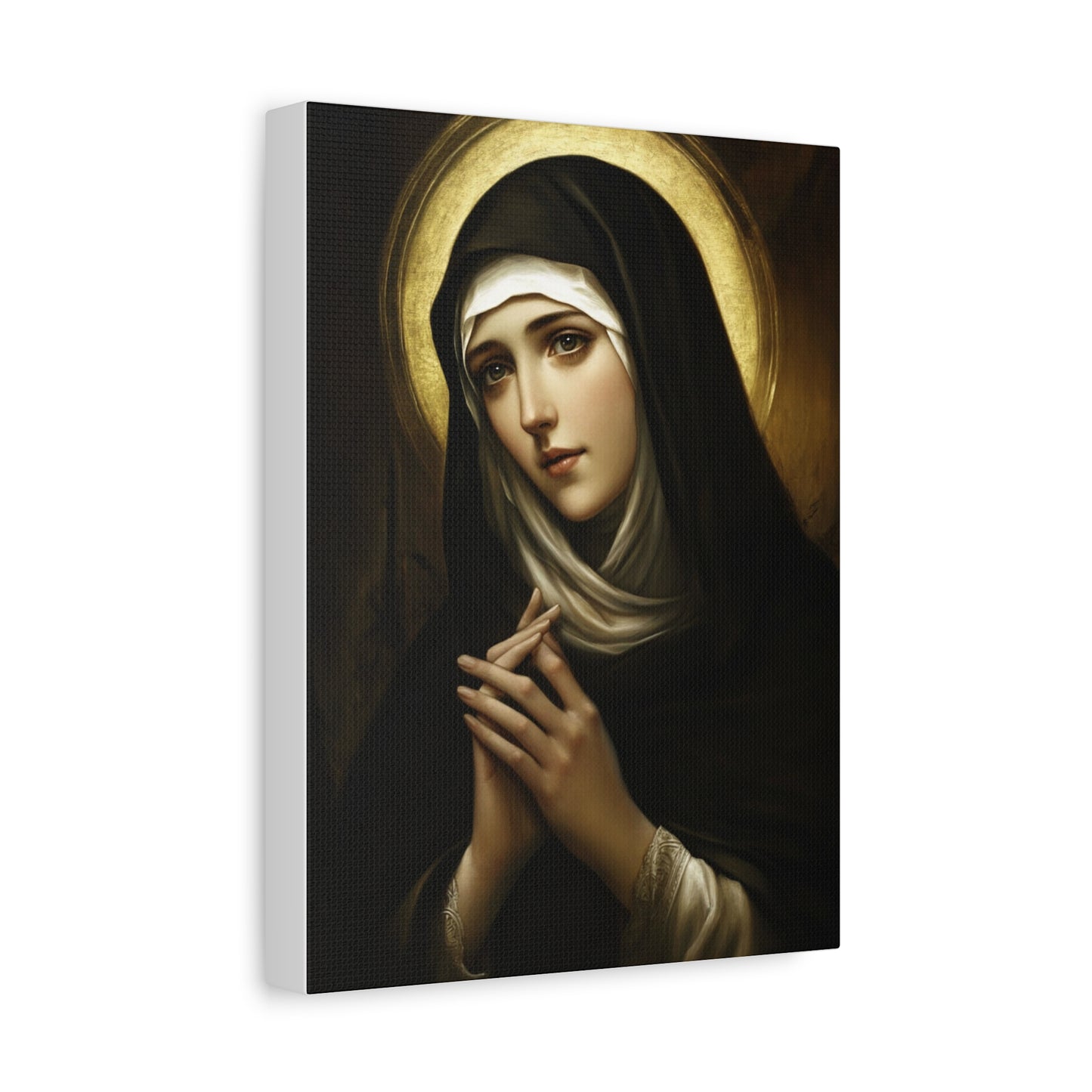 St. Bridget of Sweden Catholic Canvas Wall Art, Christian Decor