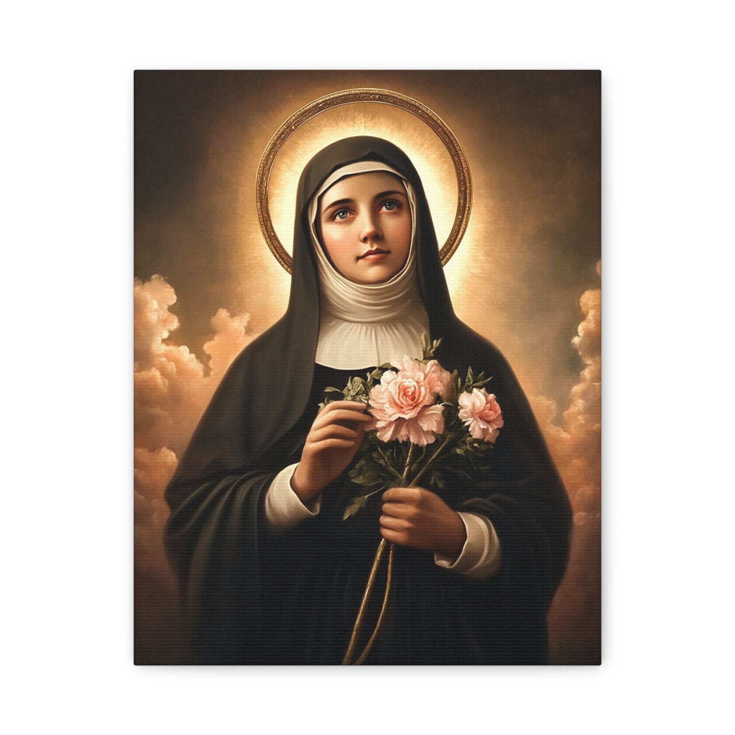 Ready To Hang - St. Rita of Cascia Catholic Canvas Wall Art, Christian Decor