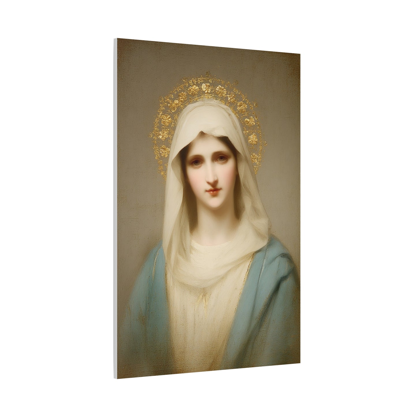 Holy Mother Mary Catholic Canvas Wall Art, Christian Decor