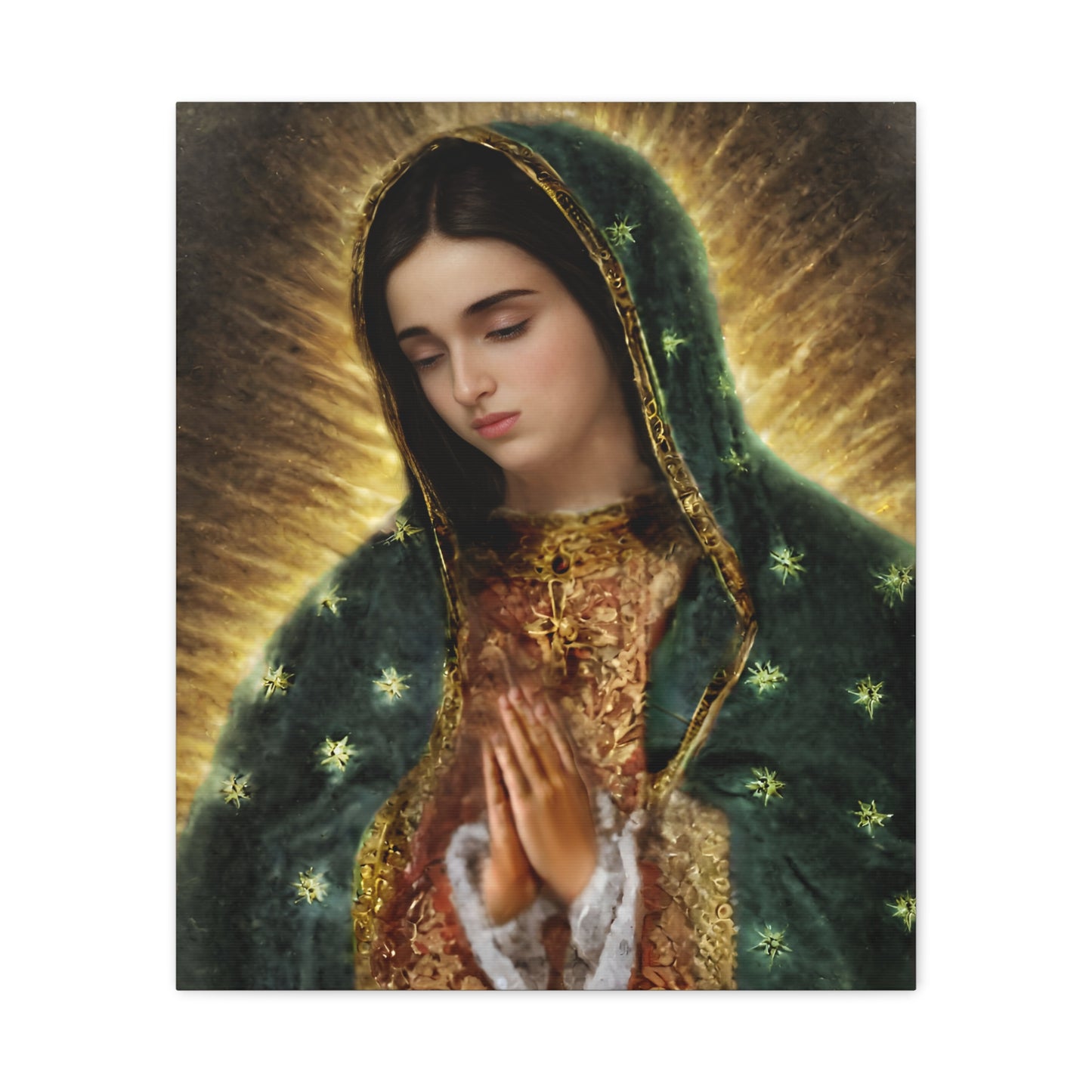 Ready to Hang - Our Lady of Guadalupe Catholic Canvas Wall Art, Christian Decor