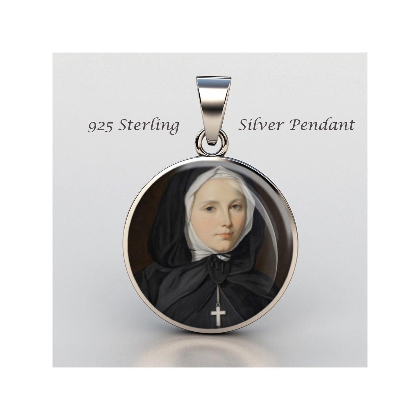 Saint Marguerite Bourgeoys Religious Devotional sterling silver 925 Christian Medal Patron