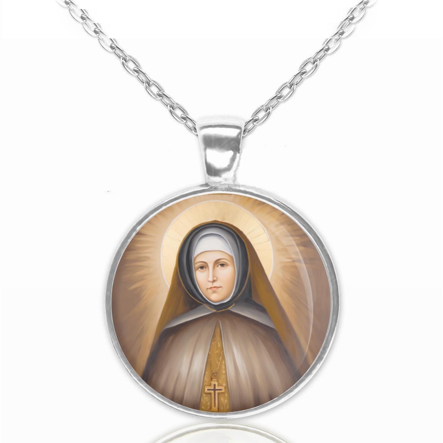 St. EMILY de Rodat Necklace Religious Pendant Medal