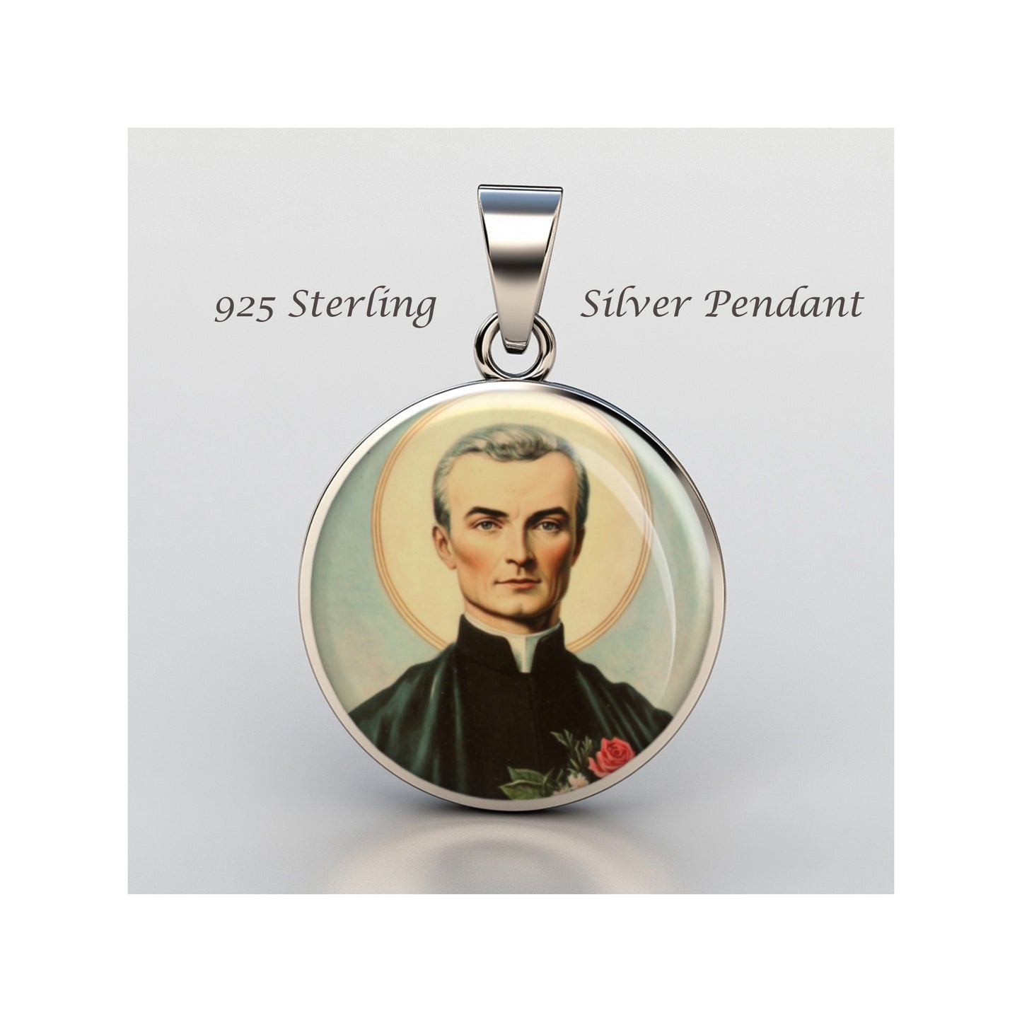 Saint Peter Julian Eymard Catholic sterling silver 925 Christian Medal Patron image 0