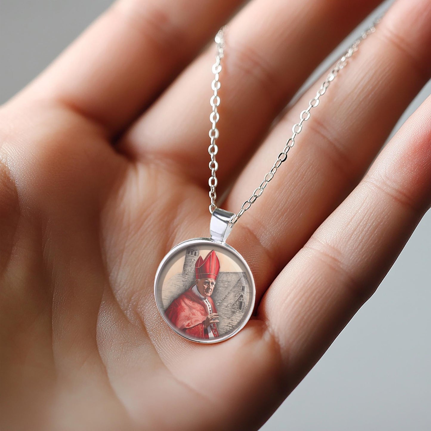 St Lawrence O'Toole Necklace Religious Pendant Medal