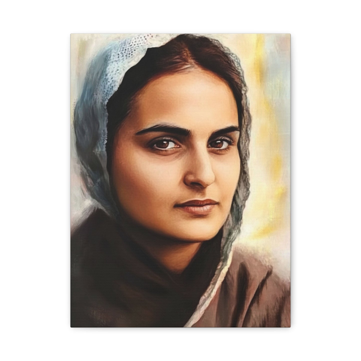 St. Bernadette Soubirous of Lourdes Canvas Print, Catholic Decor Wall, Gift Religious Christian