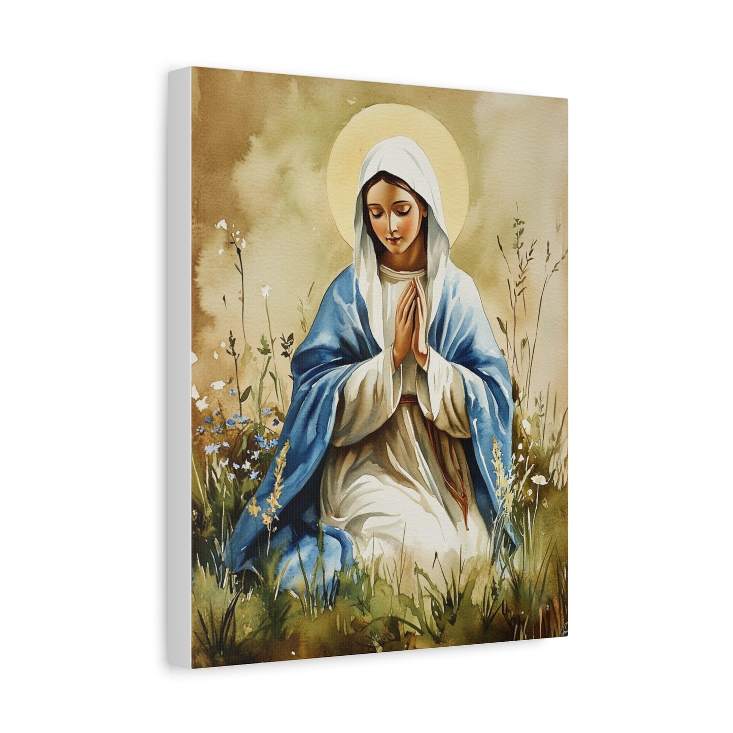 Ready to Hang - Our Lady The Most Holy Mary Catholic Canvas Wall Art, Christian Decor