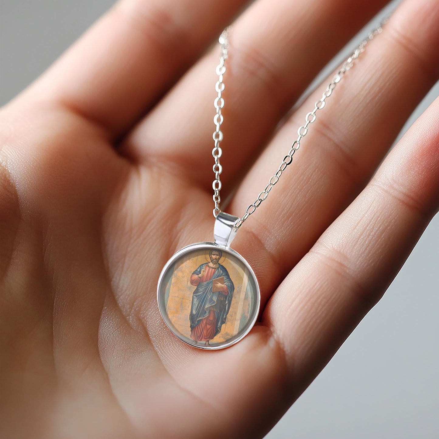 St. Philip the Apostle Necklace Medal Pendant Christian Religious Jewelry